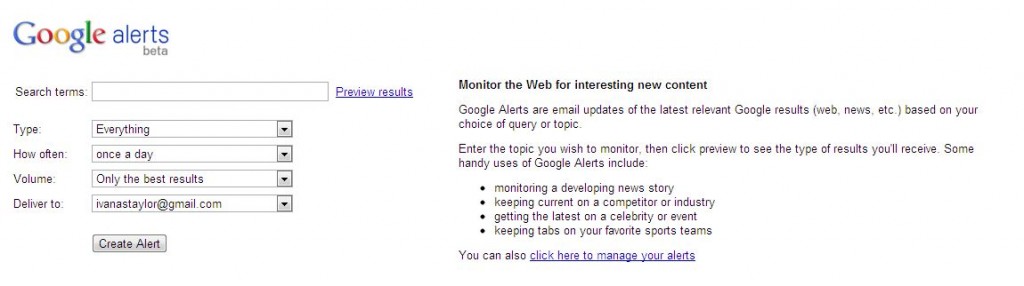 google alert image