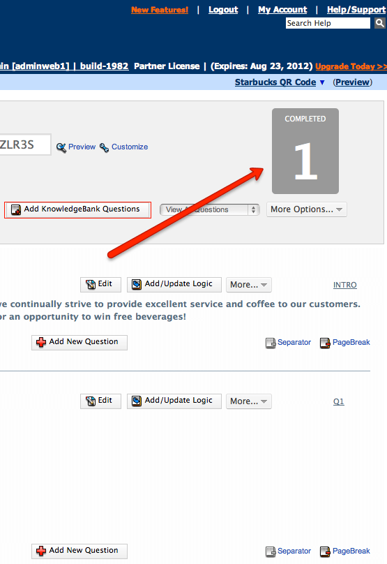 SurveyNumberDashboard image