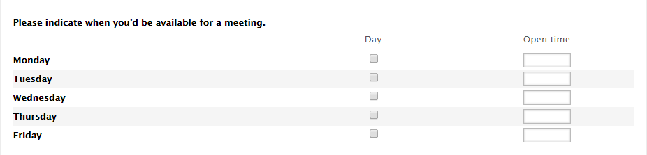 Appointment scheduling just got easier with the flex matrix.