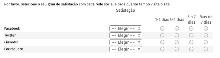 matriz flexível