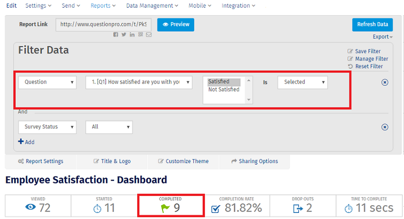Filter Survey Results in New Dashboard Filters