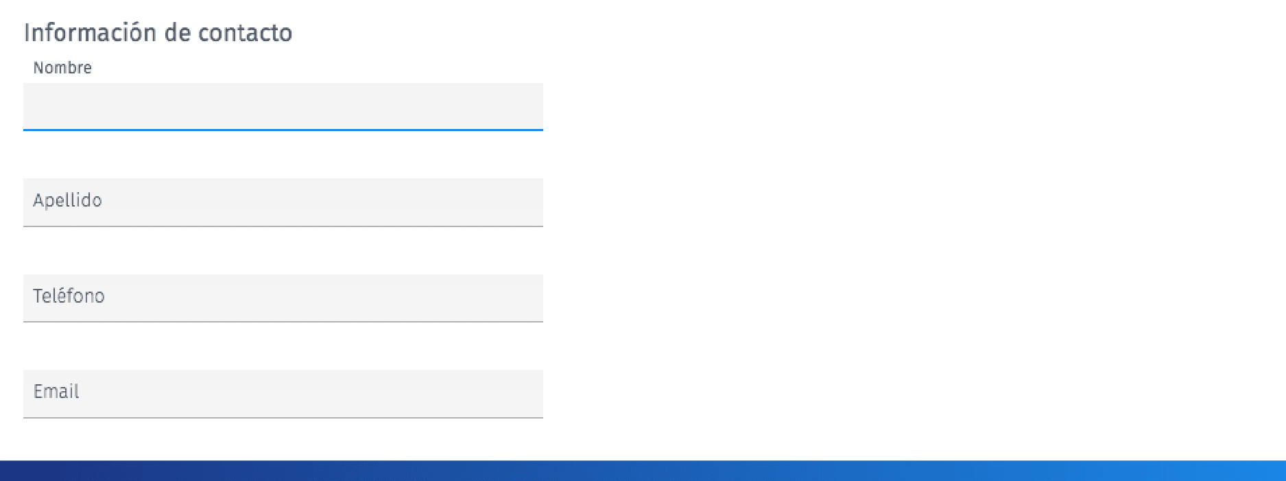 Pergunta sobre as informações de contacto Pergunta sobre as informações de contacto
