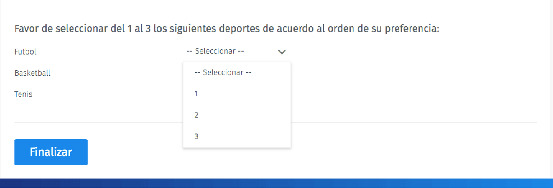 Pergunta sobre a ordem de classificação Pergunta sobre a ordem de classificação