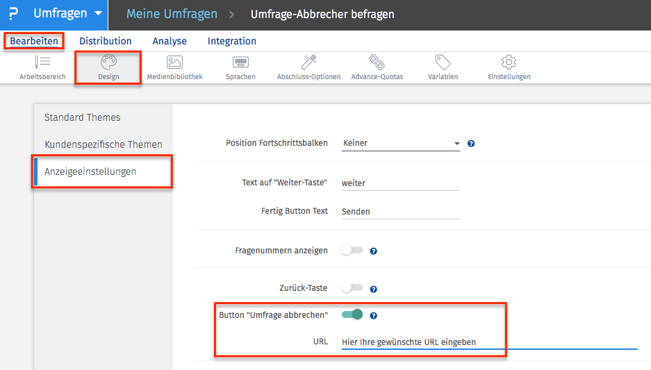 Finden Sie heraus, warum Ihre Umfrage abgebrochen wird Finden Sie heraus, warum Ihre Umfrage abgebrochen wird