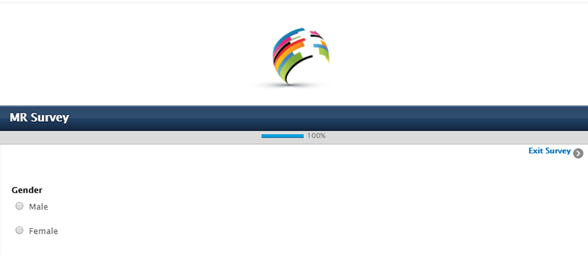 Logo in a survey for branding