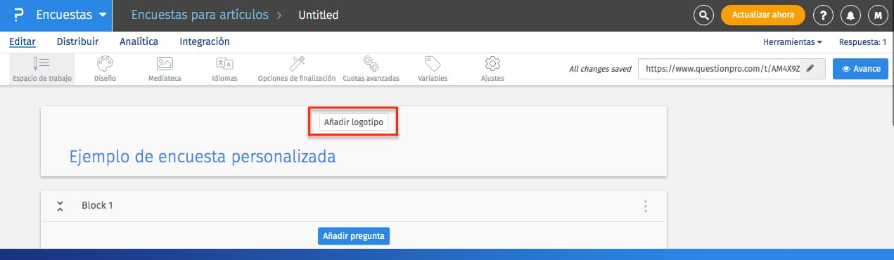 como personalizar encuestas