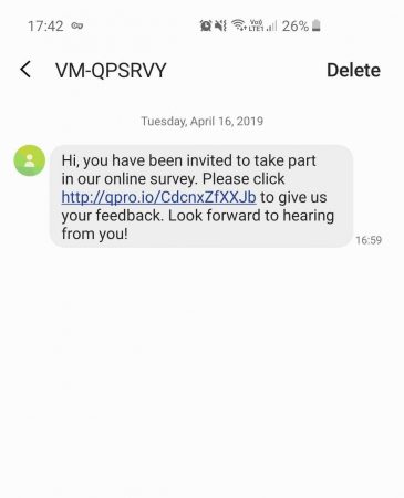 Preview of SMS survey Preview-of-SMS-survey