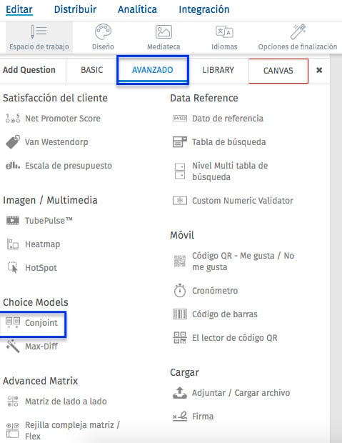 Pasos para configurar el software de análisis conjunto