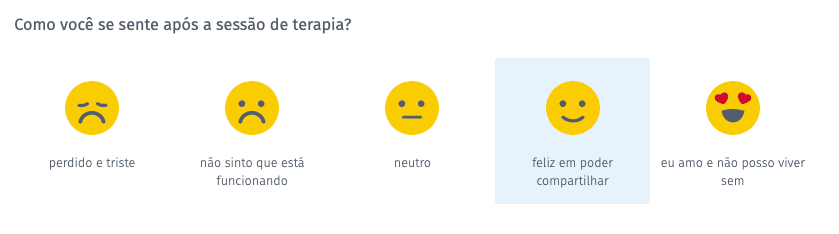 pergunta múltipla escolha emoji