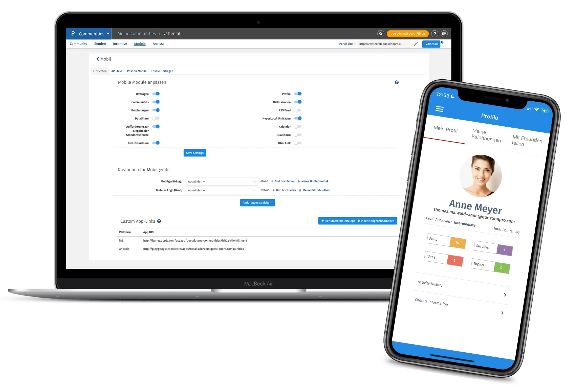 Community App der Community Plattform von QuestionPro Community App der Community Plattform von QuestionPro