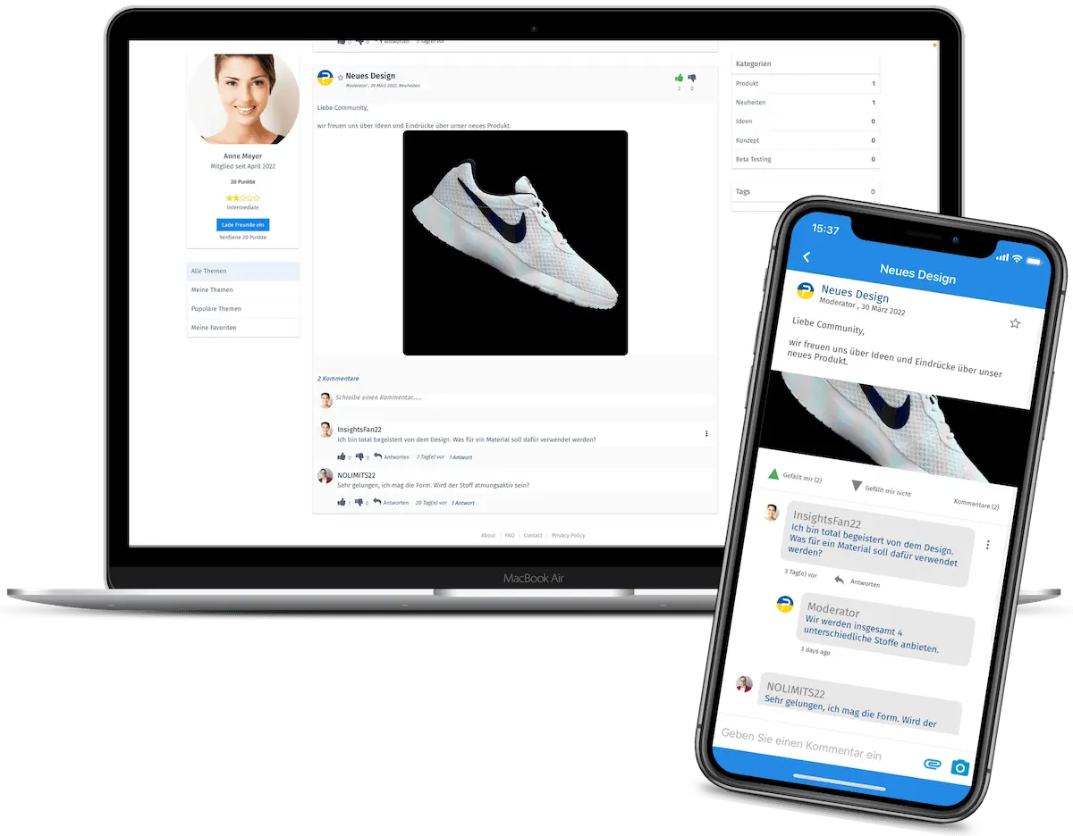 Themen Board der Plattform von QuestionPro Themen Board der Plattform von QuestionPro