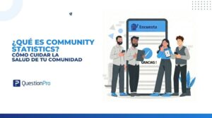 Salud de la comunidad vs tasas de respuesta en comunidades de investigación