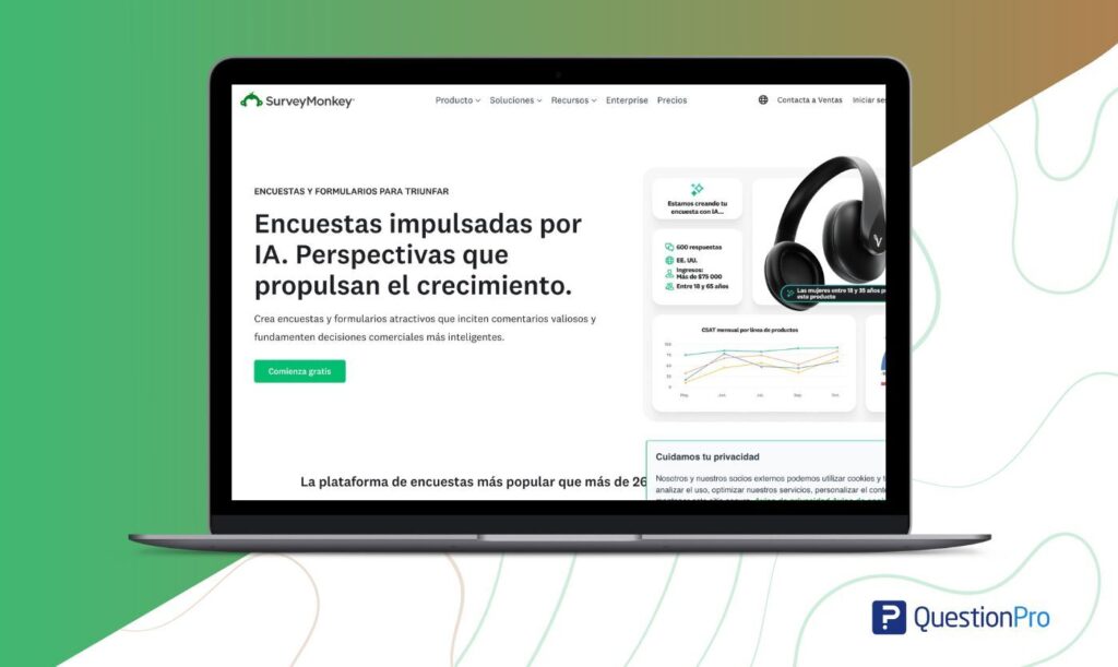 SurveyMonkey | alternativa a microsoft forms